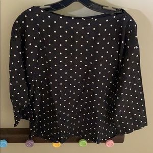 Black and White Polka dot LOFT shirt